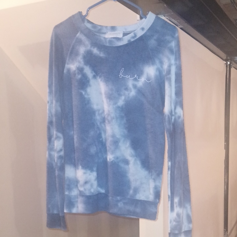 Women's Blue Tie-Dye Sweatshirt
